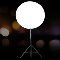 ZHFEISY LED Inflatable Balloon with Tripod Stand for Event Advertising LED White Light