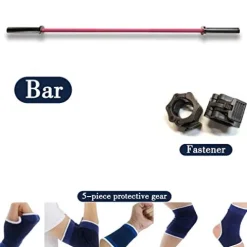 ZHLL 6-Foot /33LB Colored Olympic Bar for Weightlifting and Squatting (6FtFour-axis camouflage)