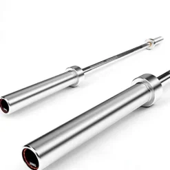 ZHLL 6-Foot /33LB Colored Olympic Bar for Weightlifting and Squatting Six-Foot Eight-Axis Silver