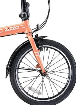 ZiZZO Forte Heavy Duty Folding Bike Coral