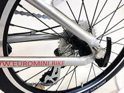 ZiZZO Liberte Lightweight Aluminum Folding Bicycle Silver/Red