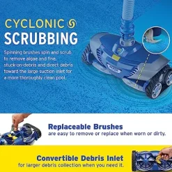 Zodiac MX8 Elite Suction Pool Cleaner with Cyclonic Leaf Canister Blue