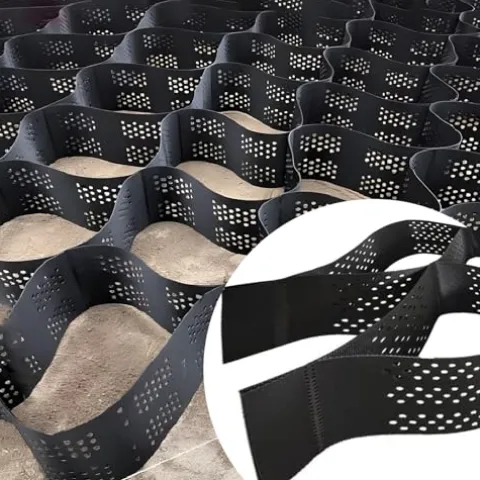 ZoyrA 6x10m Geogrid for Road and Garden Edging H-10cm