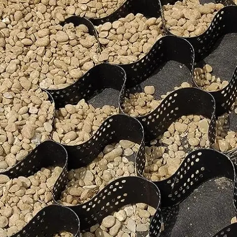 ZoyrA 6x10m Geogrid for Road and Garden Edging H-10cm