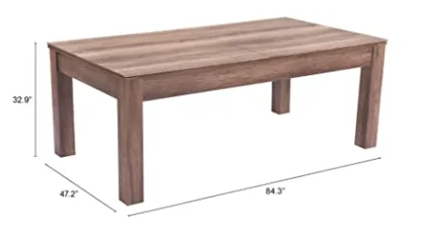 Zuo Bonkers 3 in 1 Table Brown