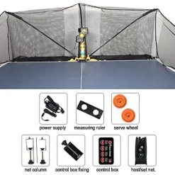 ZXMT Ping Pong Robot Machine Automatic JT-A Table Tennis Robot Machine with Catch Net Wired Remote Control