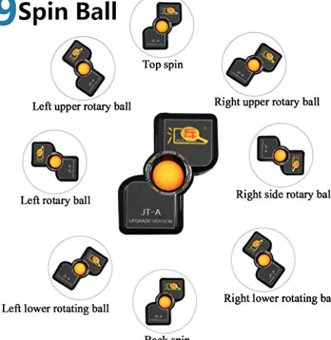 ZXMT Ping Pong Robot Machine Automatic JT-A Table Tennis Robot Machine with Catch Net Wired Remote Control